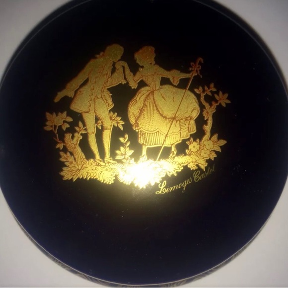 Cobalt Blue Vanity Fragonard Limoges Castel Box - Picture 8 of 12